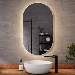 LED PEEGEL VALGUSTUSEGA; 100x50 cm, UDUEEMALDUS