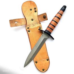 Võitlusnuga Tšehhi nahast originaaltupedega