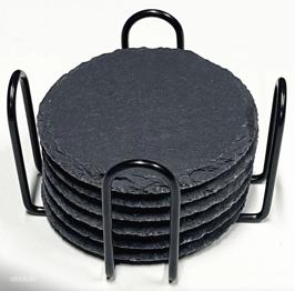 Ümmargused kivist alused kohvitassidele, 6 tk