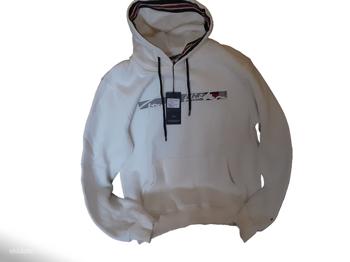 Tommy Hilfigeri meeste valge tikitud logoga dressipluus