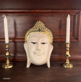 Buddha näo puidust kuju, riputatav